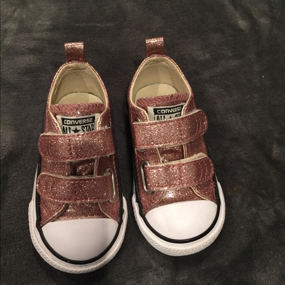 velcro glitter converse